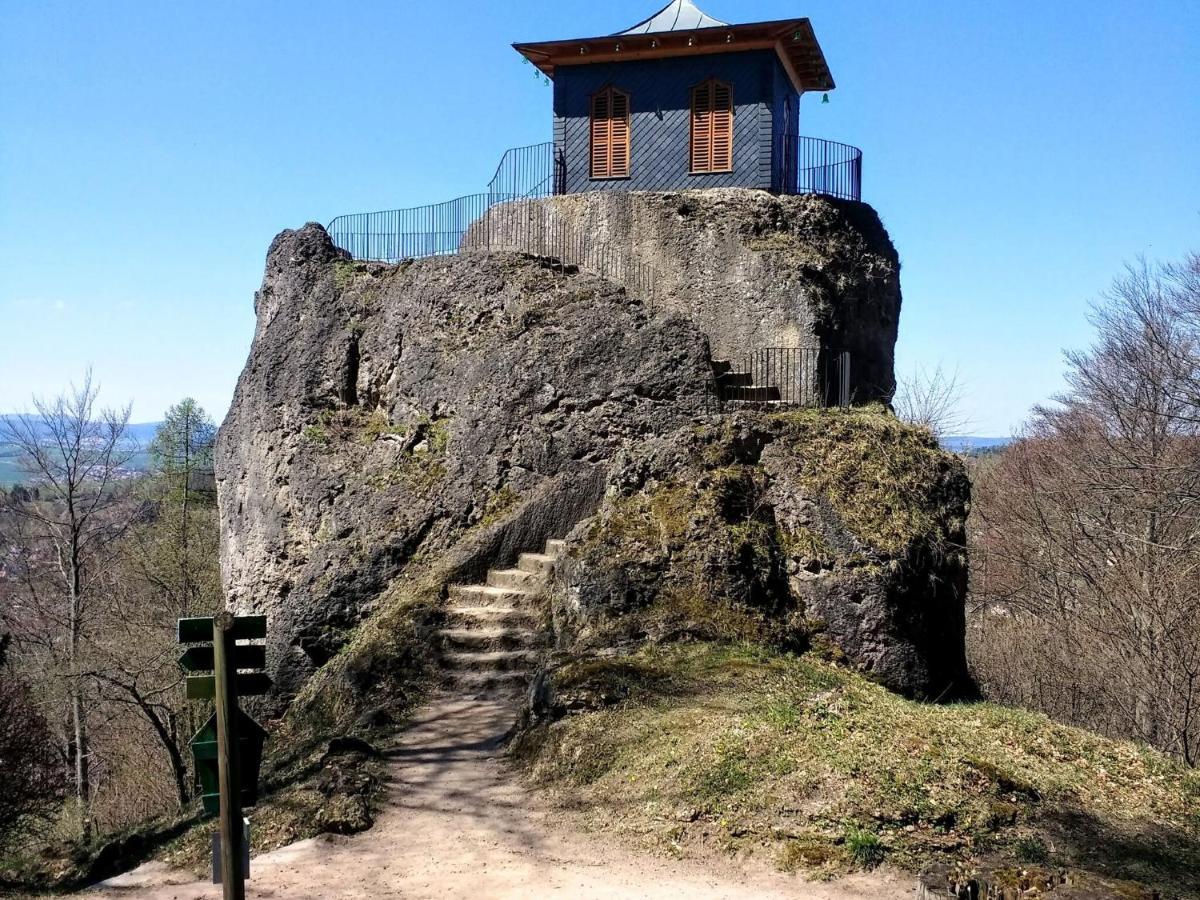 Lovely Holiday Home In The Thuringian Forest With Roof Terrace And Great View Bad Liebenstein Exterior photo