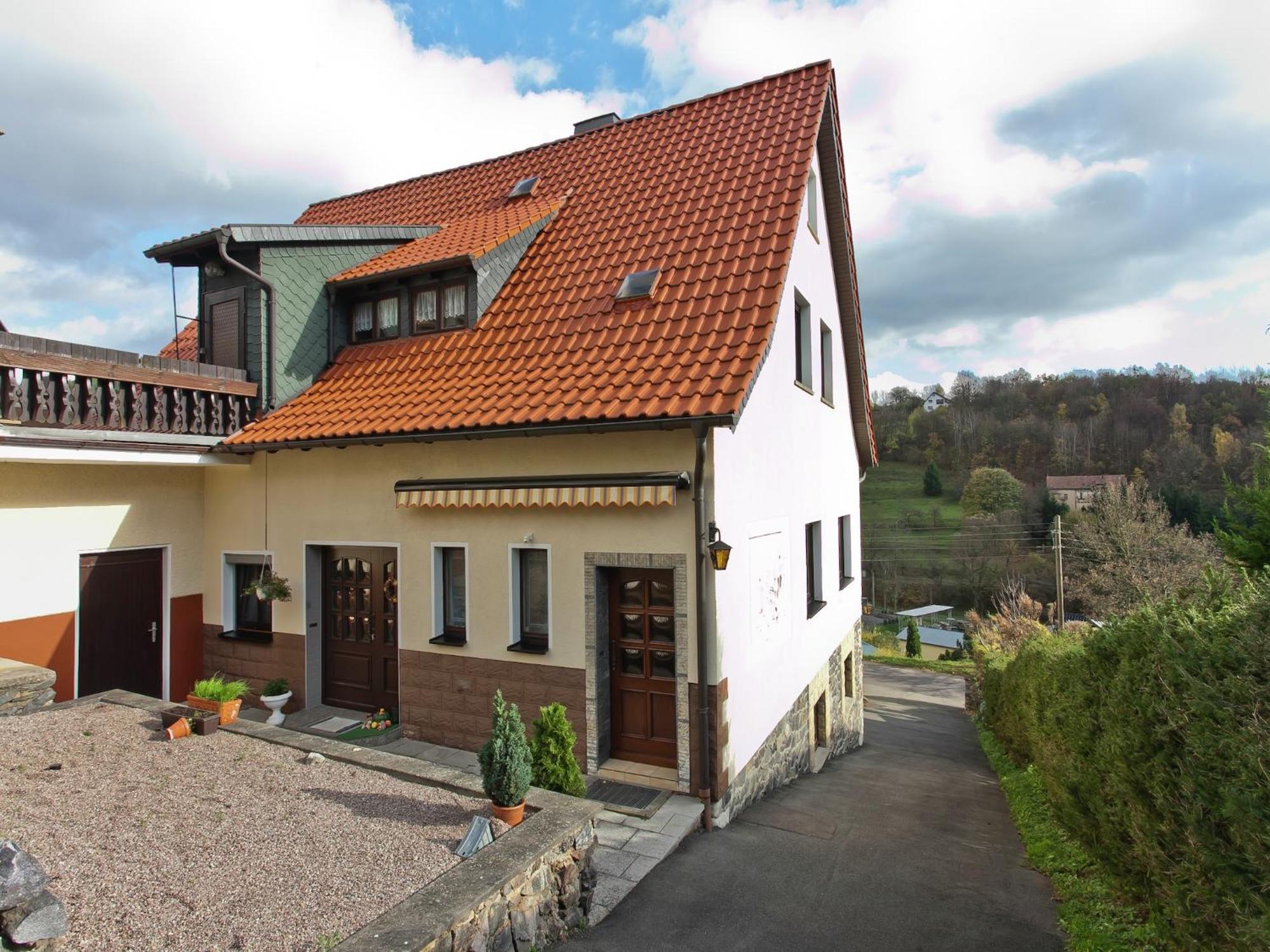 Lovely Holiday Home In The Thuringian Forest With Roof Terrace And Great View Bad Liebenstein Exterior photo